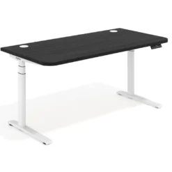 Escritorio Elevable Erghos Alpha estructura de madera 2 cantos curvos