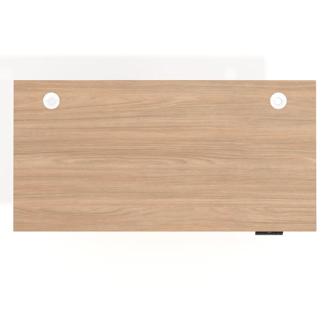 Escritorio Elevable Erghos Alpha estructura de madera 2 cantos curvos