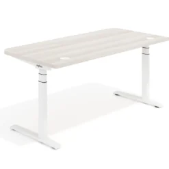 Escritorio Elevable Erghos Alpha estructura de madera 4 cantos curvos