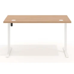 Escritorio Elevable Erghos Basic estructura blanca canto recto