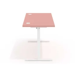 Escritorio Elevable Erghos Basic estructura blanca canto recto