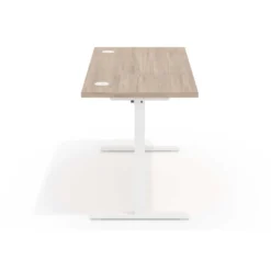 Escritorio Elevable Erghos Basic estructura blanca canto recto
