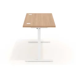 Escritorio Elevable Erghos Basic estructura blanca canto recto