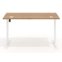 Escritorio Elevable Erghos Basic estructura blanca canto recto