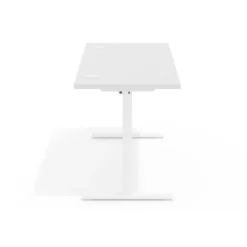 Escritorio Elevable Erghos Basic estructura blanca canto recto