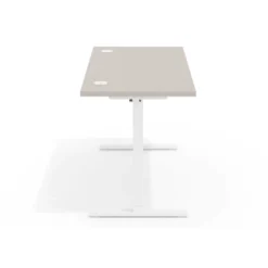 Escritorio Elevable Erghos Basic estructura blanca canto recto