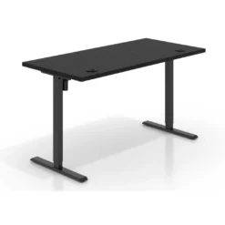 Escritorio Elevable Erghos Basic estructura negro canto recto
