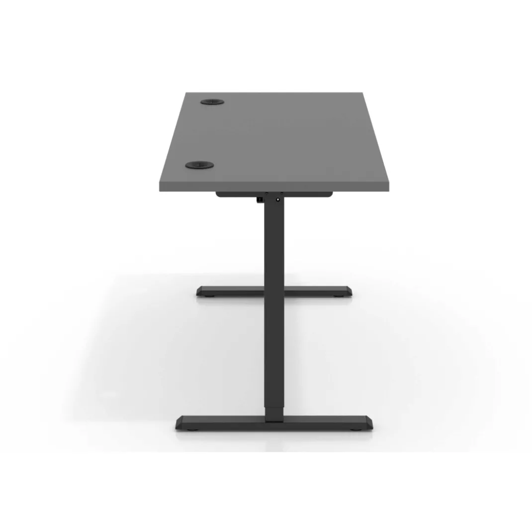 Escritorio Elevable Erghos Basic estructura negro canto recto