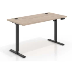 Escritorio Elevable Erghos Basic estructura negro canto recto