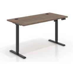Escritorio Elevable Erghos Basic estructura negro canto recto