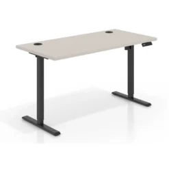Escritorio Elevable Erghos Basic estructura negro canto recto