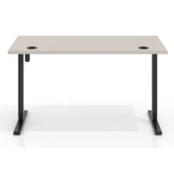 Escritorio Elevable Erghos Basic estructura negro canto recto