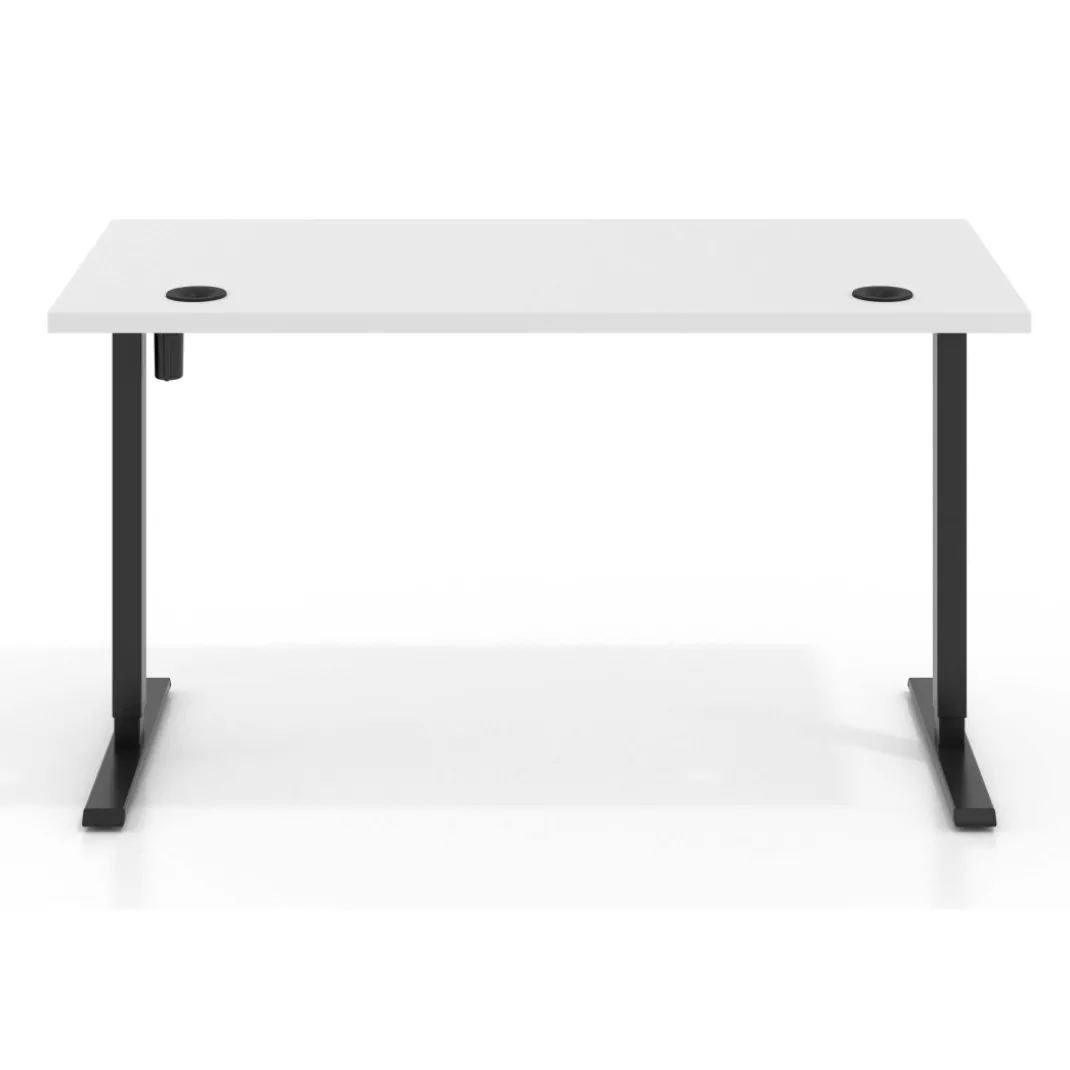 Escritorio Elevable Erghos Basic estructura negro canto recto