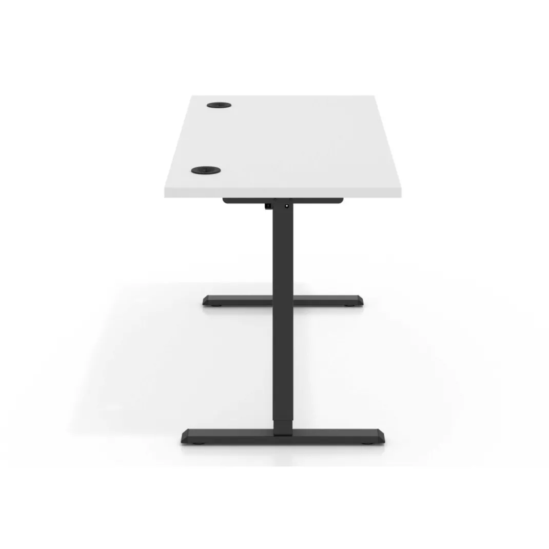 Escritorio Elevable Erghos Basic estructura negro canto recto