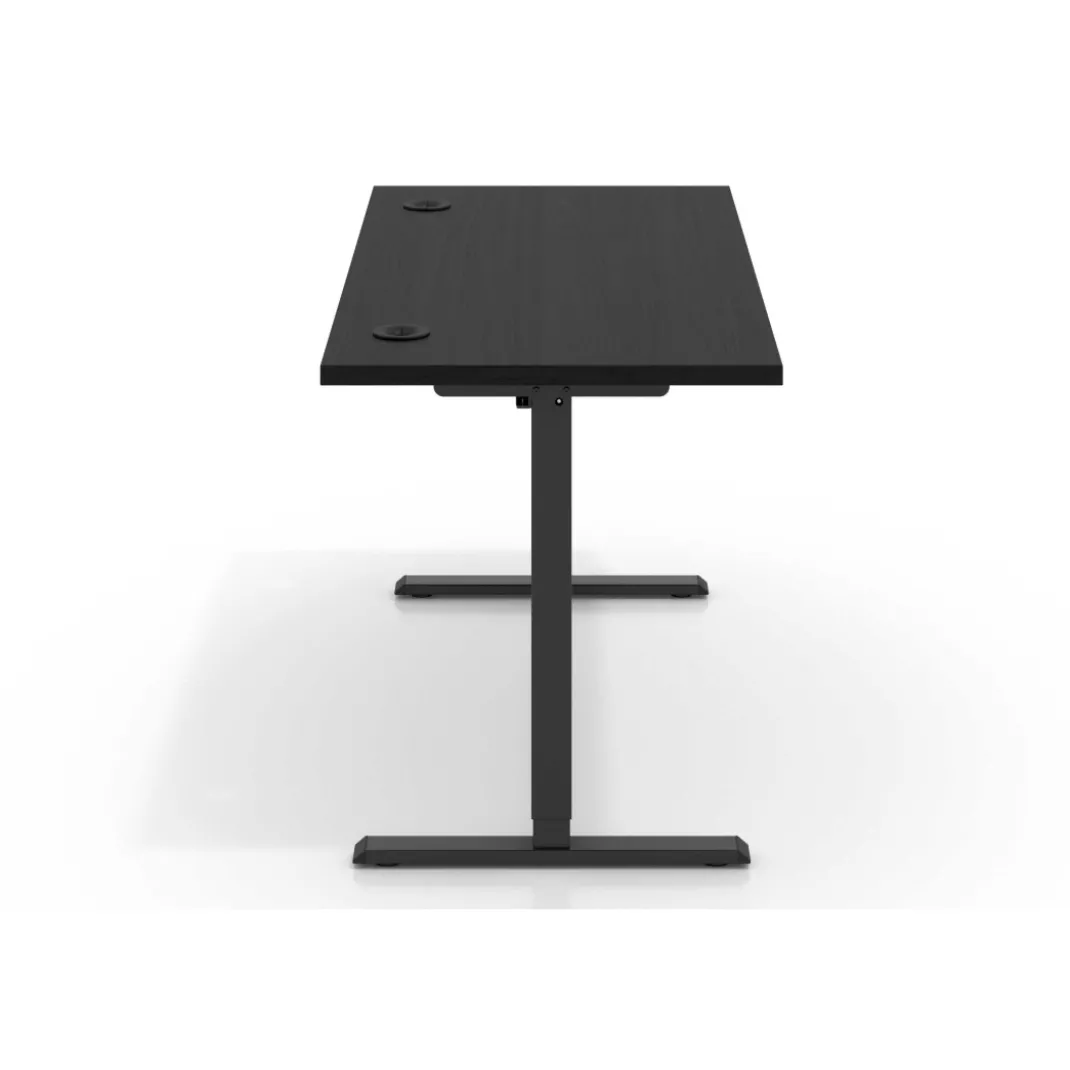 Escritorio Elevable Erghos Basic estructura negro canto recto