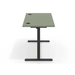 Escritorio Elevable Erghos Basic estructura negro canto recto