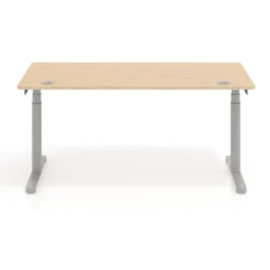 Escritorio Elevable Erghos Core estructura aluminio canto curvo