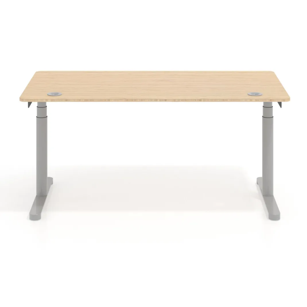 Escritorio Elevable Erghos Core estructura aluminio canto curvo