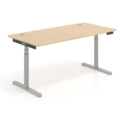 Escritorio Elevable Erghos Core estructura aluminio canto curvo