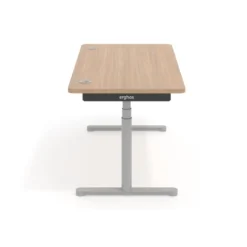 Escritorio Elevable Erghos Core estructura aluminio canto curvo