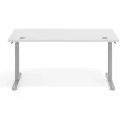 Escritorio Elevable Erghos Core estructura aluminio canto recto
