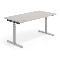 Escritorio Elevable Erghos Core estructura aluminio canto recto
