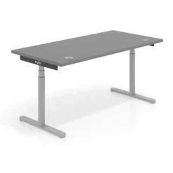 Escritorio Elevable Erghos Core estructura aluminio canto curvo