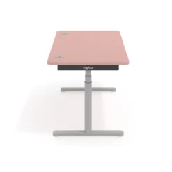 Escritorio Elevable Erghos Core estructura aluminio canto curvo