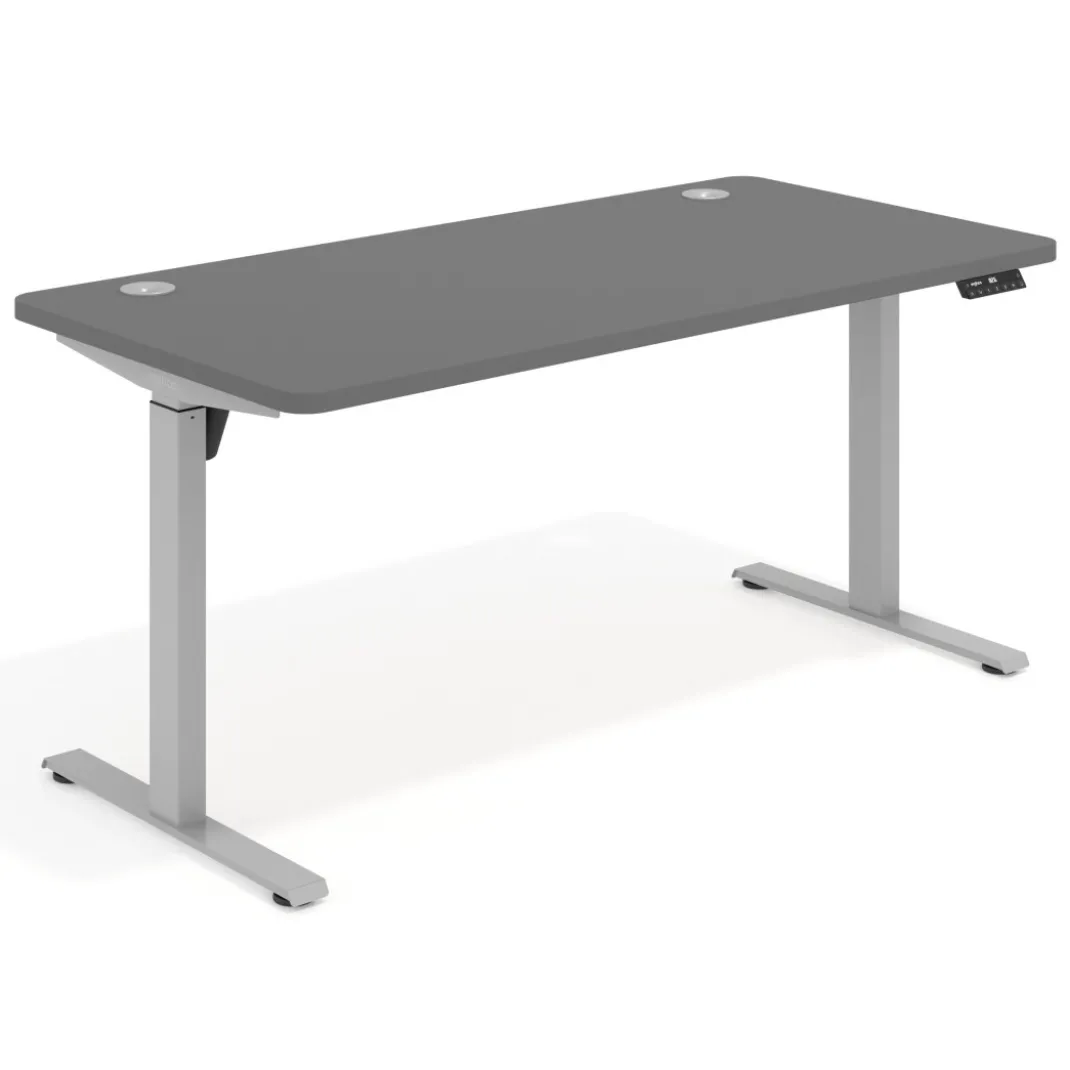 Escritorio Elevable Erghos Motion estructura aluminio 4 cantos curvos