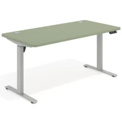 Escritorio Elevable Erghos Motion estructura aluminio 2 cantos curvos