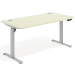 Escritorio Elevable Erghos Motion estructura aluminio 4 cantos curvos