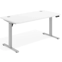 Escritorio Elevable Erghos Motion estructura aluminio 2 cantos curvos