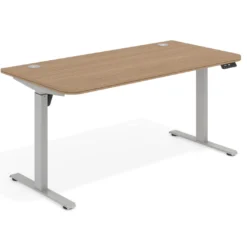 Escritorio Elevable Erghos Motion estructura aluminio 2 cantos curvos