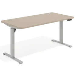Escritorio Elevable Erghos Motion estructura aluminio 4 cantos curvos