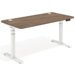 Escritorio Elevable Erghos Motion Pro estructura blanca 4 cantos curvos