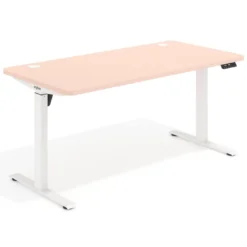 Escritorio Elevable Erghos Motion estructura blanca 4 cantos curvos