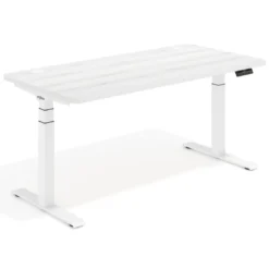 Escritorio Elevable Erghos Motion Pro estructura blanca canto recto