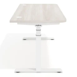 Escritorio Elevable Erghos Motion Pro estructura blanca canto recto