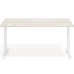 Escritorio Elevable Erghos Motion estructura blanca 4 cantos curvos