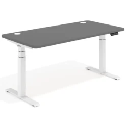 Escritorio Elevable Erghos Motion Pro estructura blanca 2 cantos curvos