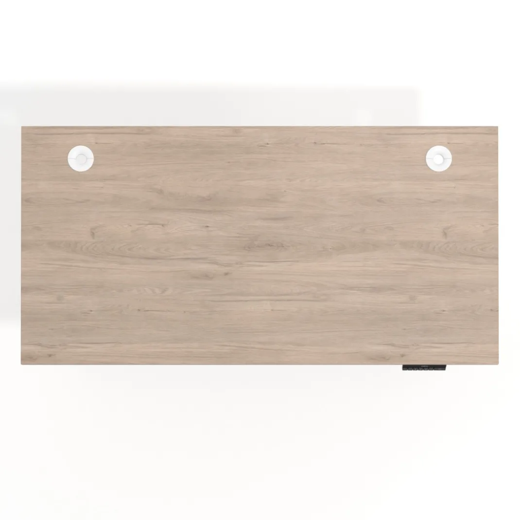 Escritorio Elevable Erghos Motion estructura blanca 4 cantos curvos