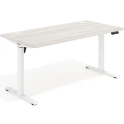 Escritorio Elevable Erghos Motion Pro estructura blanca 2 cantos curvos