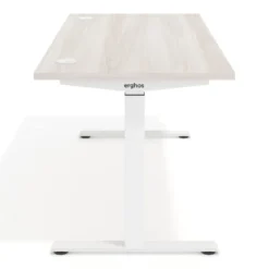 Escritorio Elevable Erghos Motion Pro estructura blanca canto recto
