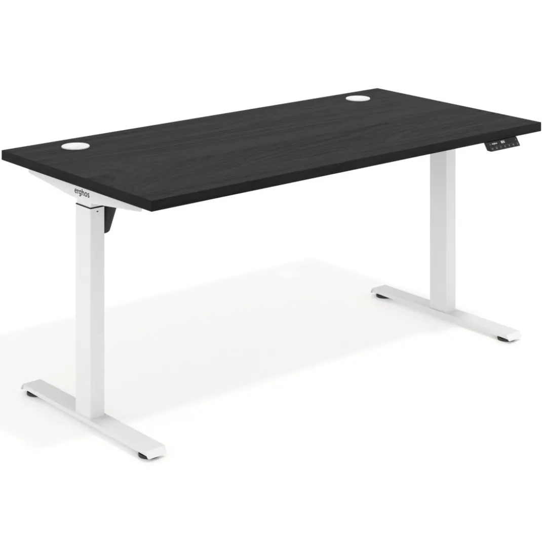 Escritorio Elevable Erghos Motion Pro estructura blanca canto recto