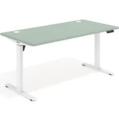 Escritorio Elevable Erghos Motion estructura blanca canto recto
