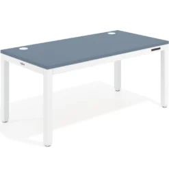 Escritorio Elevable Erghos Quad 4 patas, estructura blanca canto recto