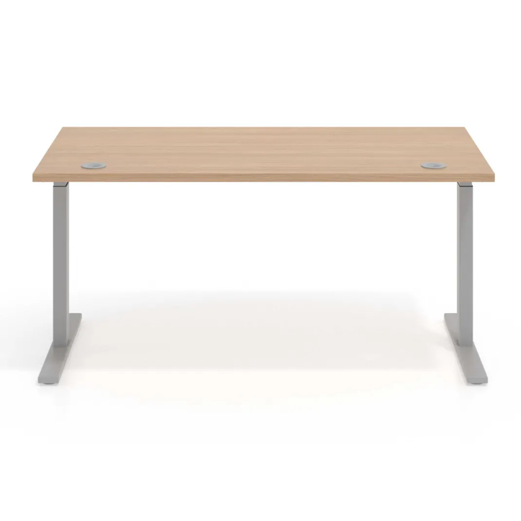 Escritorio Elevable Erghos Smart estructura aluminio canto recto