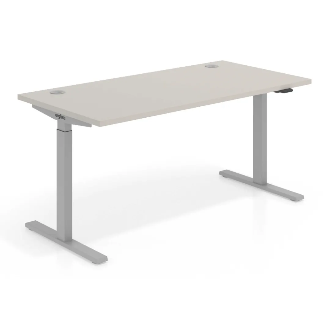 Escritorio Elevable Erghos Smart estructura aluminio canto recto