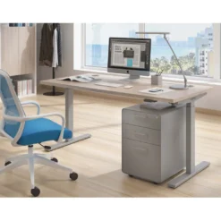 Escritorio Elevable Erghos Smart estructura aluminio canto recto
