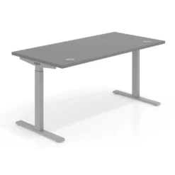 Escritorio Elevable Erghos Smart estructura aluminio canto recto